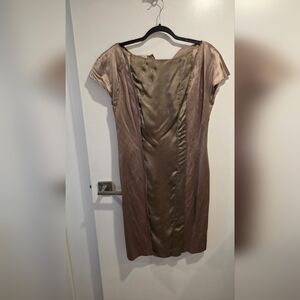 Prada Taupe Satin Blouse